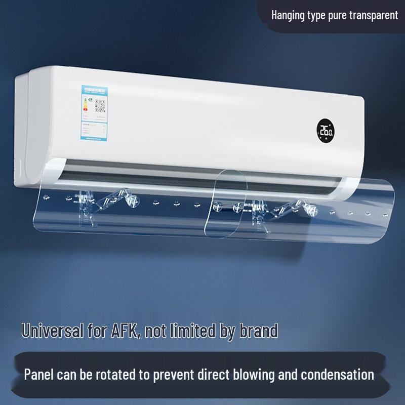 Retractable Wall-Mounted Transparent Air Conditioner Wind Deflector