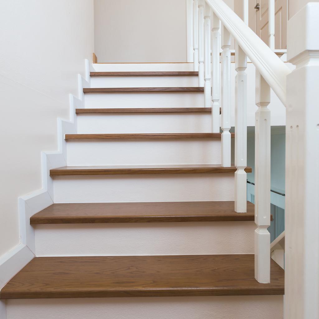 6/14pcs Self-Adhesive Stair Stickers Peel and Stick Vinyl Staircase Stickers Decals for Stair Steps Home Bathroom Floor Decor
