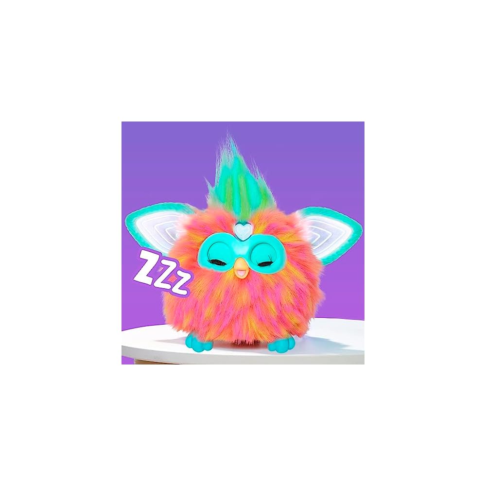 Hasbro Furby Coral Interactive Toy for Boys and Girls Age 6+ with 15 Fashion Accessories Animatronic Plush F6744