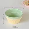 Cute Ceramic Bowls Yogurt Bowl Creative Dessert Tableware Serving Bowl  Household Dishes