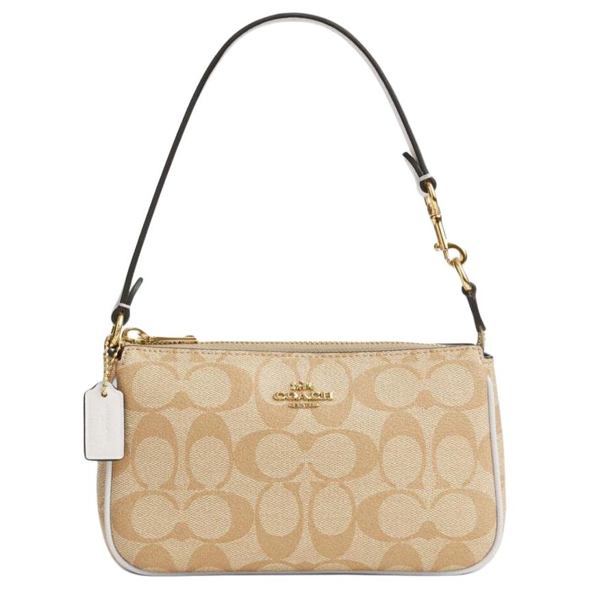 Coach Nolita 19 Vintage Classic Logo PVC Shoulder Bag Women Shoulder Bag Khaki CS442-IMDQC