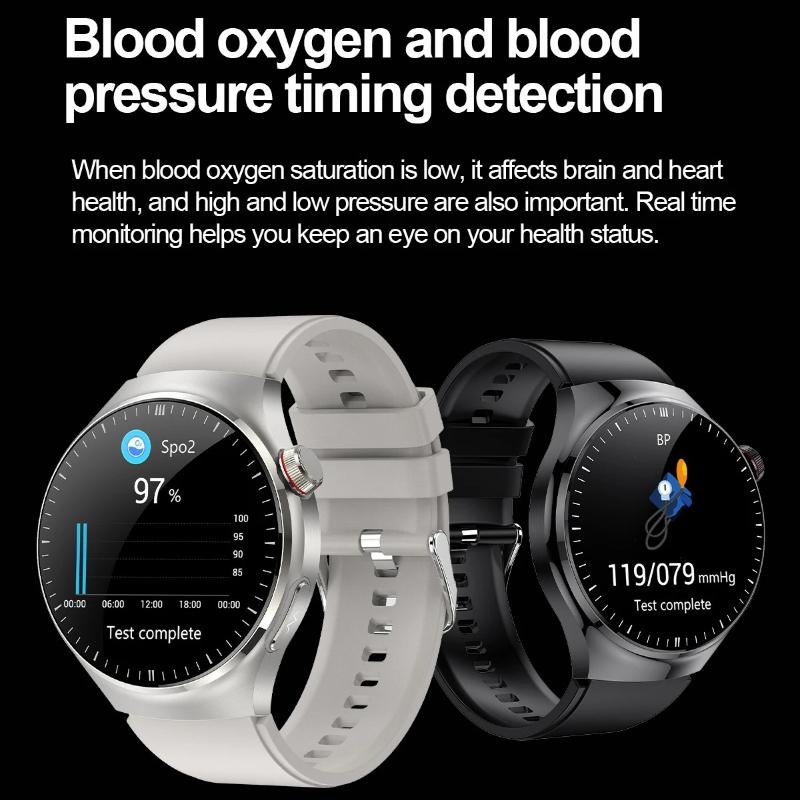 2026 Nuovo Preciso Lipidi Sanguigni Schermo AMOLED da 1,43" Smartwatch per la Salute ECG Acido Urico Pressione Sanguigna Chiamata Bluetooth Smartwatch Compatibile Android/iOS