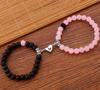 European and American Black Horse Beaded Bracelet Snake Couple Bracelet Magnet Love Bracelet Personalized Jewelry