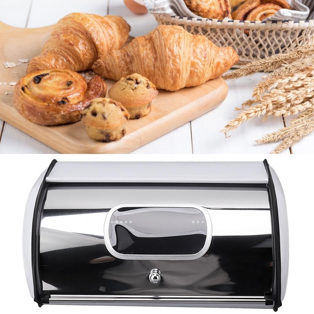 Brotaufbewahrungsbehälter Brotkasten Brothalter Aufbewahrungsbehälter mit kleinem Fenster für Küchenarbeitsplatte