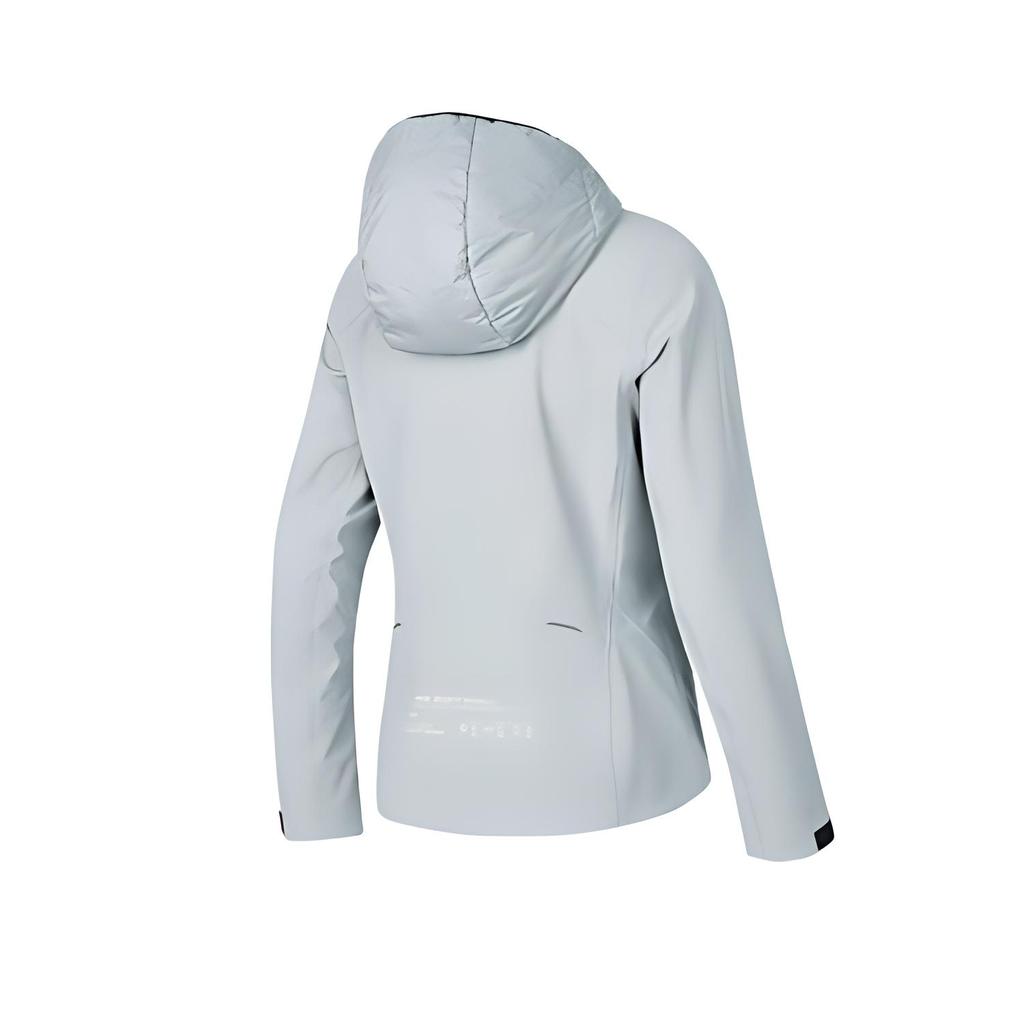 Skechers Comfortable Skin-Friendly Soft Zipper Hooded Long Sleeve Jacket Women Jackets Ultimate-Gray P424W222-028Q