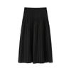 JUZUI Women's Pleated A-line Midi Skirt