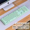 Silent Wired Chocolate Punk Keyboard - USB for Home, Office, Gaming, and Typing