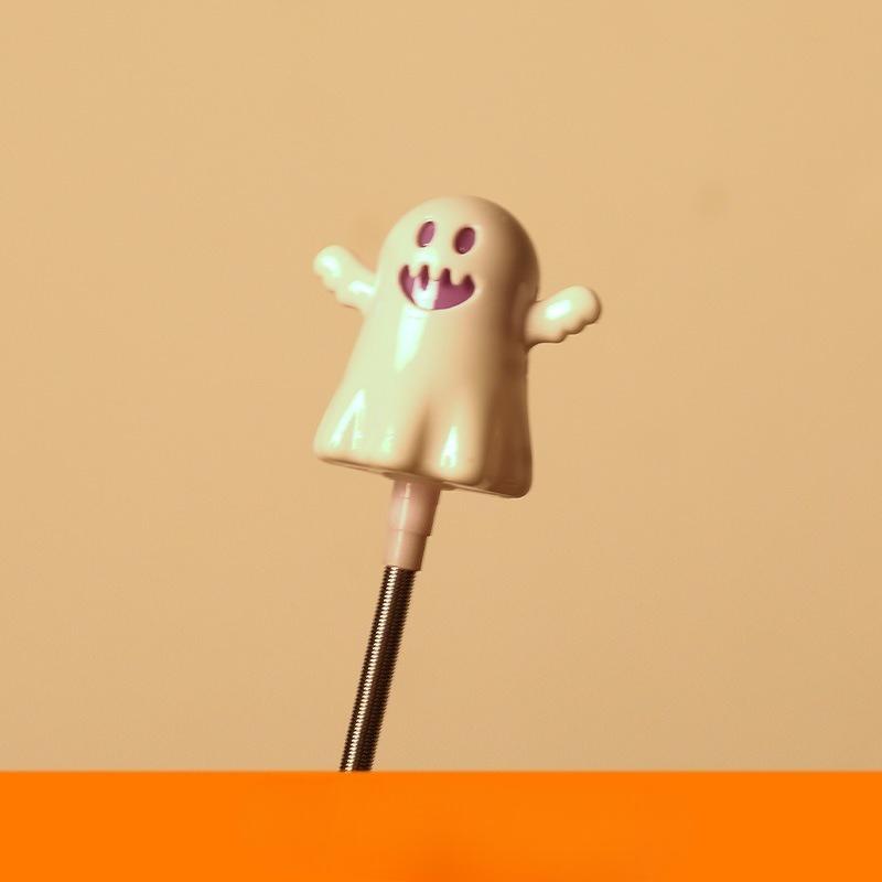Halloween Glow Stick Pumpkin Ghost Handheld Kids LED Toys Halloween Props Small Gift Glitter Stick Party Decorations