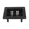 Two-position Audio Junction Box Spring Terminal Speaker Link Box  For DIY Home Car Stereo