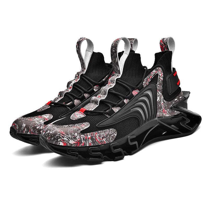 Stor Storlek 46 Blad Löparskor Trendiga Andningsbara Vardagliga och Nya De Nya