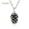 Vintage Women Cute Pine Cone Shape Pendant Thin Chain Necklace Jewelry Gift Accessories