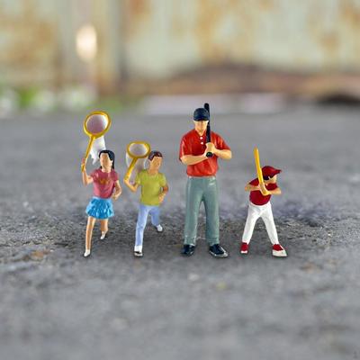 1/64 Miniature People Figures Diorama Figurines Resin Collection Crafts Hand Painted for