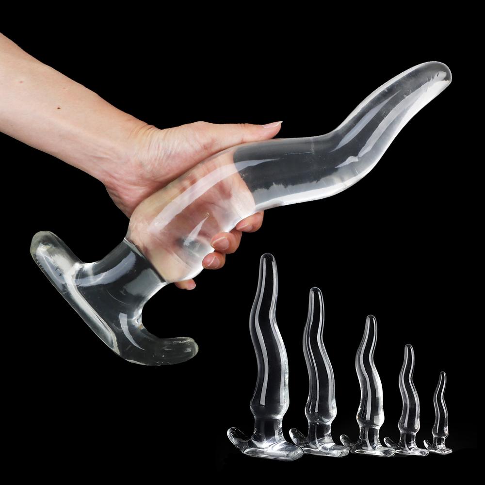 Transparent Big Dildos for Women Vagina Stimulator Anal Plug Artificial Animal Penis Female Masturbator Sex Toy Men Butt Dilator