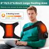Vibrating Heated Shoulder Pad: 3 Vibration Modes & Heat Levels for Physiotherapy Massage