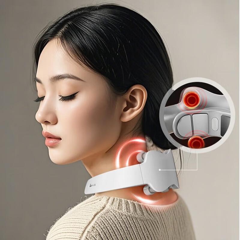 Smart Neck Massager with Red Light and Heat
