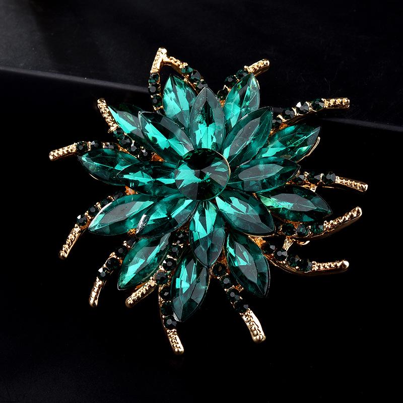 Meier Brooch: high-end, niche, bestselling glass rhinestone korean style alloy brooch, premium crystal