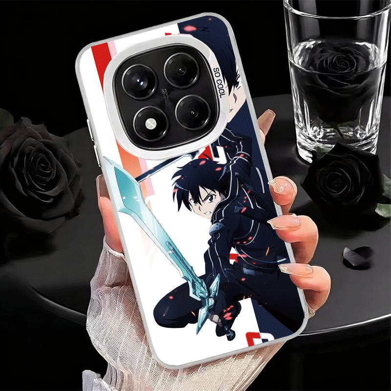 Anime Sword Art Online SAO Soft Phone Case for Xiaomi Redmi Note 13 14 15 Pro Plus 12S 12 11S 11 11T 10S 10 Shockproof Cover Bac