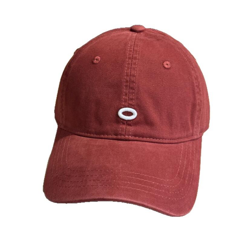 New white casual hat, women's big head circumference baseball cap, small face, enlarged and deepened soft top cap