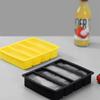 Silicone Long Ice Cube Tray with Lid 4-Cavity Mold for Tall Glasses Cocktails Butter Sticks Food-Grade Easy Release Frozen Treat