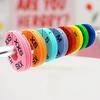 10 Piezas Separadores de Talla Reutilizables Resistentes a la Rotura Efectivos Ligeros Mano de Obra Fina Distinguir Ropa Color Brillante Redondo Percha de Talla para Ropa