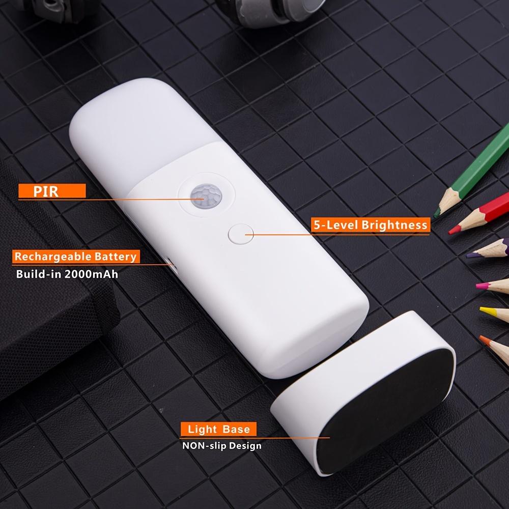 [Motion-Sensing LED Night Light] 2000mAh LED Motion-Sensing Night Light - Adjustable Brightness, Portable for Living Rooms, Bedrooms, and Hallways