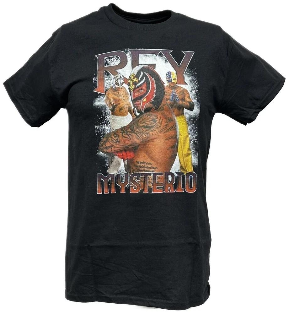 Rey Mysterio Iconic Poses Unisexs Black Tshirt M
