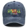 Snapback Baseball Cap With "SENEGAL" "ALLEZ LES LIONS" Flag Printed , Adjustable Baseball Hat Vintage Casual Leisure Simple Woman's Cap