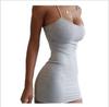 Spring and summer women's tight dress, hip skirt, sexy suspender skirt, outdoor beach dress.