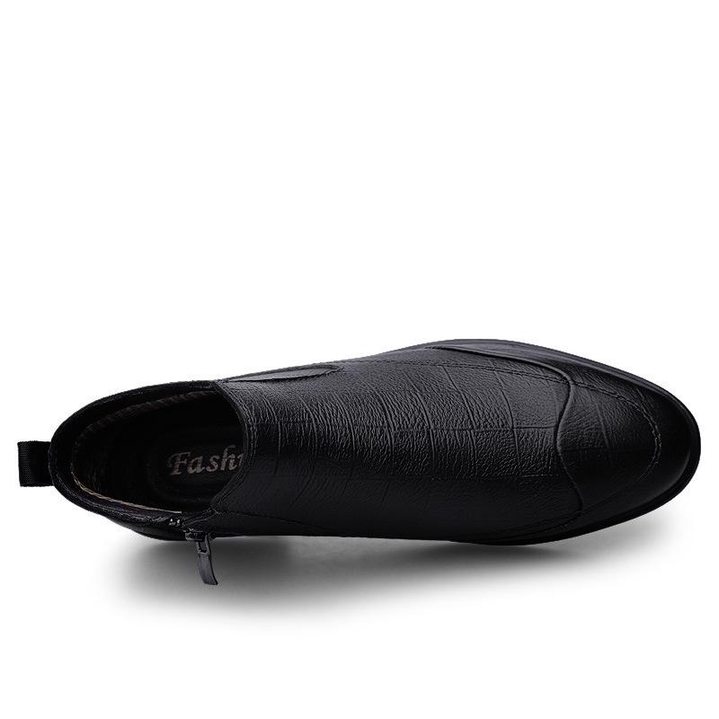 Men's Chelsea Boots - Autumn/Winter High-Top Genuine Leather, Breathable Casual Business Style