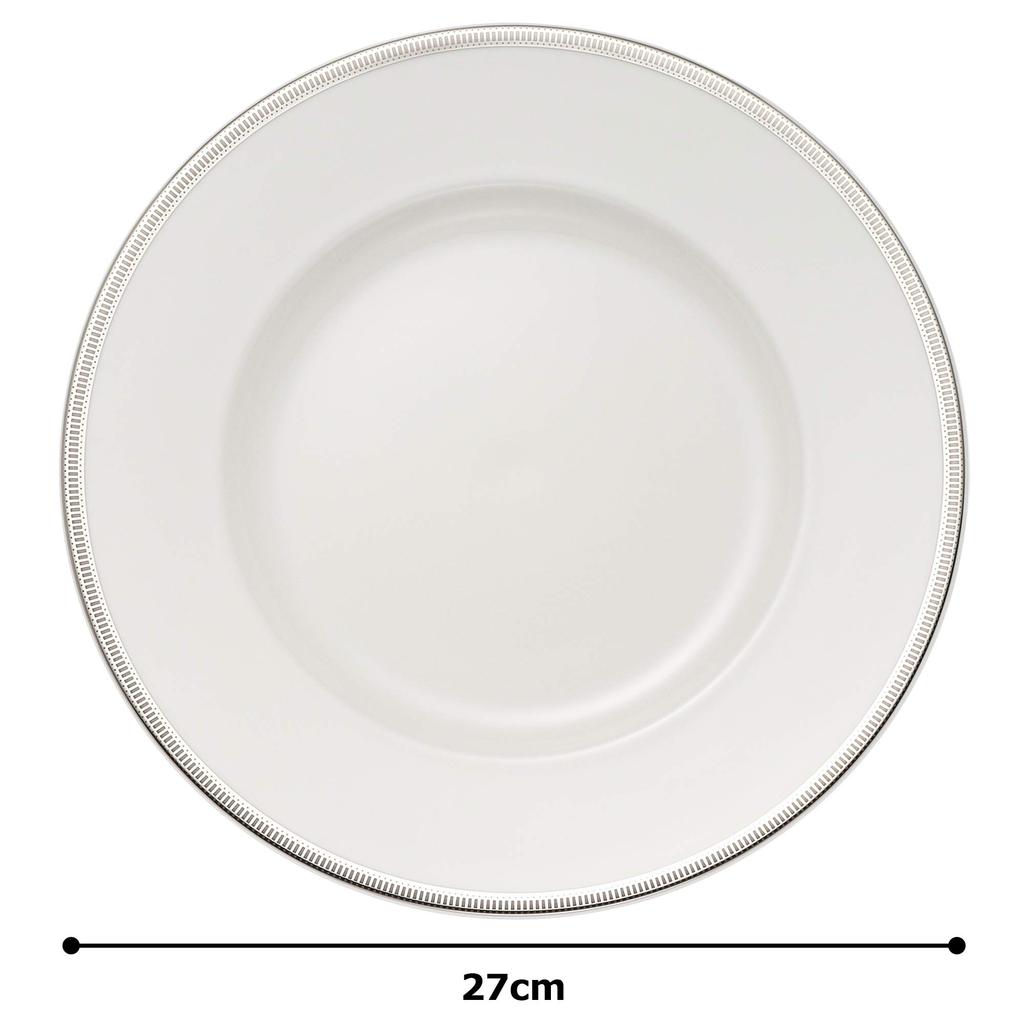 NARUMI Platinum 27cm Bone China Dinner Plate 50659-5120