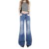 American Spicy Girl Low-Waist Micro-Flare Women's Jeans - 2025 Spring/Autumn Collection, Loose-Slim Fit