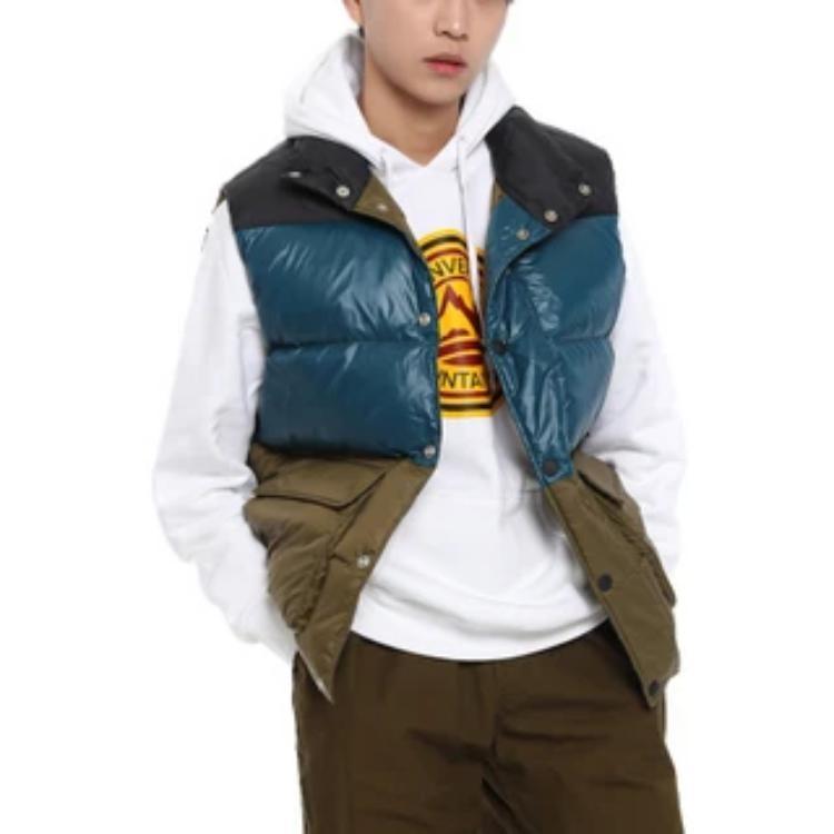 Converse Down Quilted Vest Asia Sizing 'Olive Metallic Green' Men's 10017093-A01