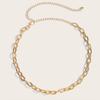 Hollow Design Metal Waist Chain Prevents Warping Easy Clasp Quick Dressing Perfect Everyday Use Accessory
