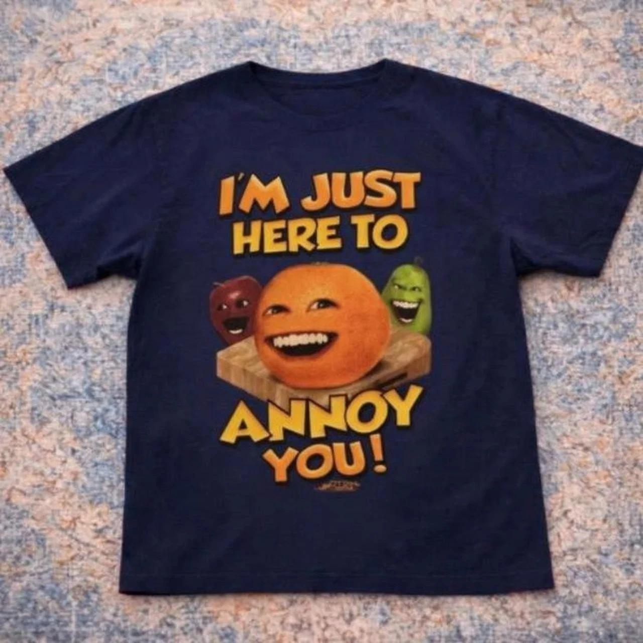 Annoying orange vintage tshirt, funny meme shirt S