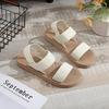 Women's Summer Casual Outdoor Sandals with Imitation Hemp Rope Sole - Flat Bottom Fashion Slippers