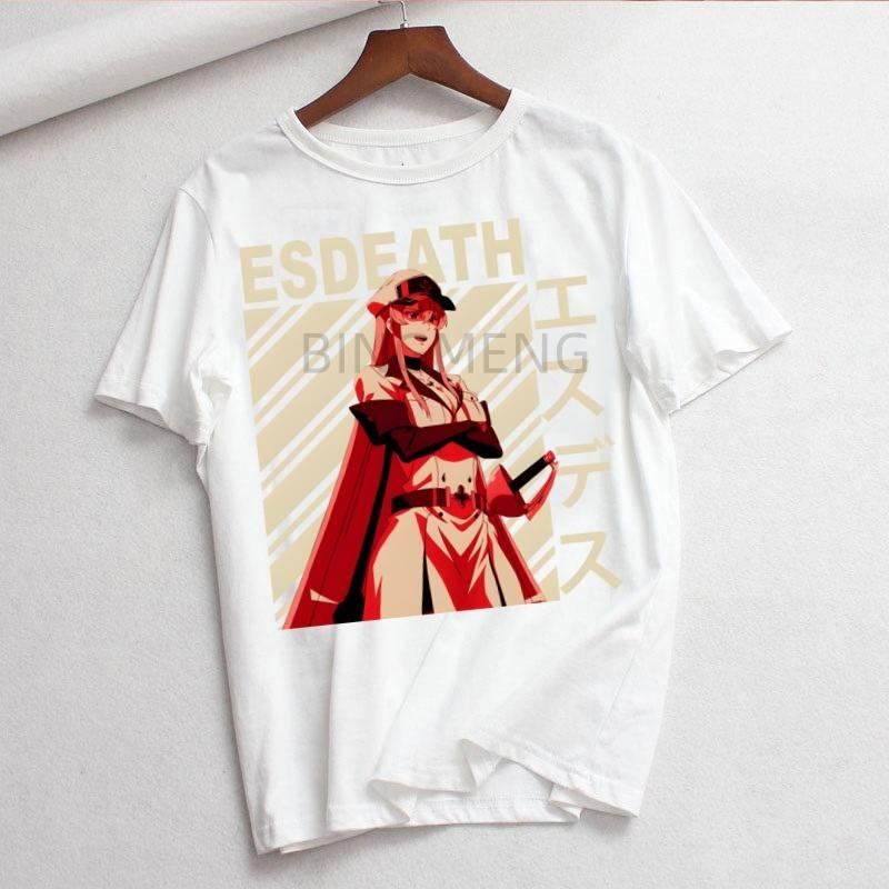 Esdeath Fashion Summer Tops T Shirt Women Tshirt New Tshirt Graphic Tee Cute Women Tshirt Female