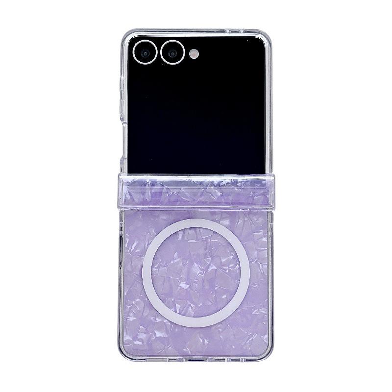 Stylish Shell Pattern Drop-Proof Magnetic Case for Samsung Z Flip7 Samsung Z Flip7