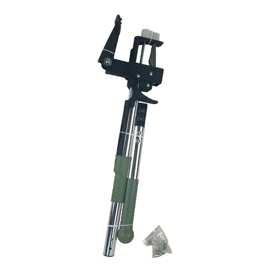 Stand Up Weed Puller Hand Weeding Tool with 4-Claw Steel Head Detachable Handle No Kneeling Garden Weed Remover