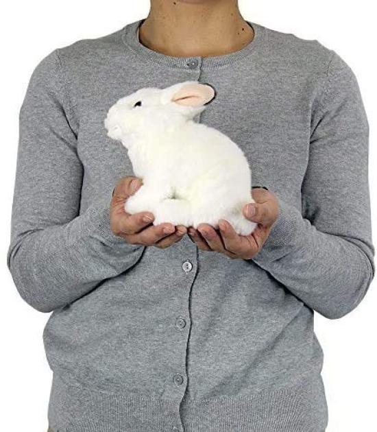 Calorata Japanese Hare Plush Toy Realistic Rabbit Animal Baby Toy Doll Gift Present Birthday Christmas Present (Winter Fur/Soft Touch) (Twice Tested)