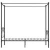 Himmelbettgestell Grau Metall 100 x 200 cm