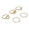 Urban Classics Unisex Adult Stackable Ring (Pack of 5)
