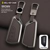 Zinc Alloy Genuine Leather Auto Key Fob Cover Case Housing Fit For Vw Volkswagen Golf 8 Skoda Octavia A8 Mk8 Seat Leon Mk4 Accessory