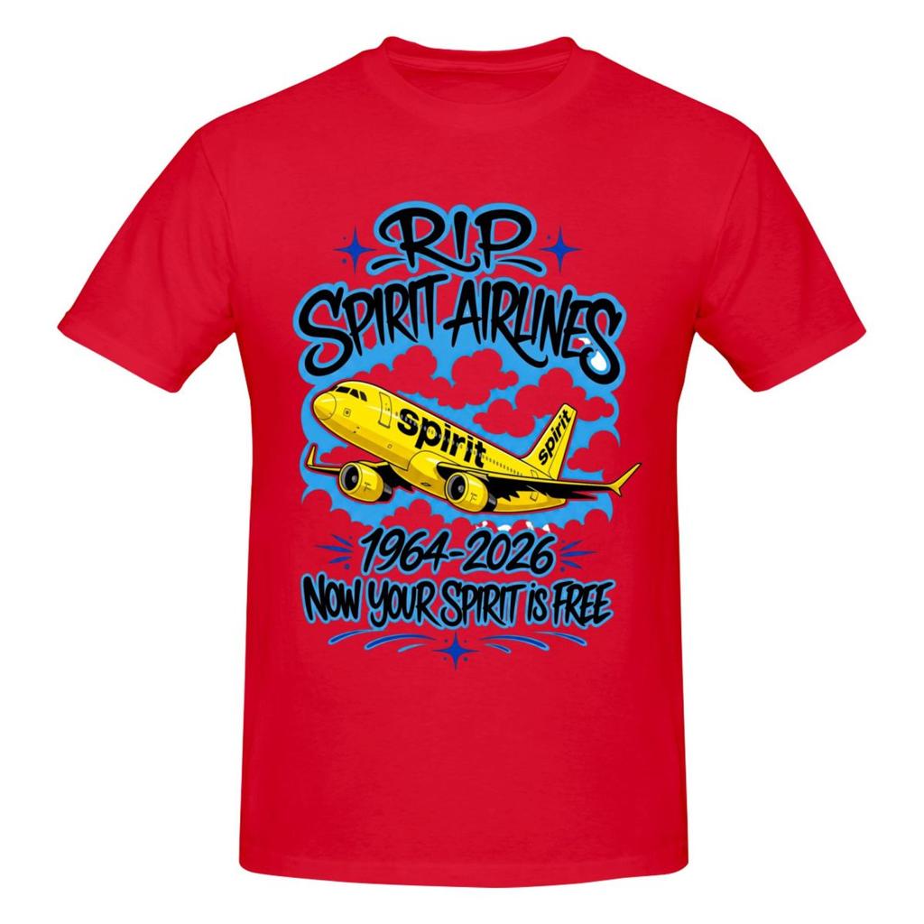 Unisex RIP Spirit Airlines 19832026 Funny Trending T Shirt Vintage Oneck Cotton Anime Shirt