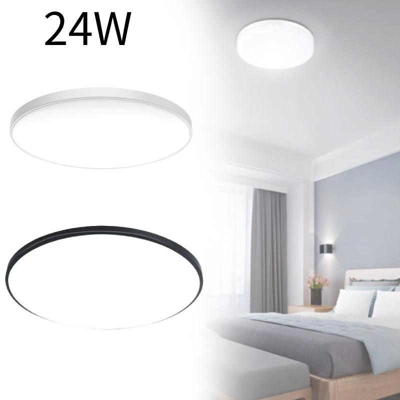 Ceiling 24w Led Lights Cool White Flush Mount Lamp Bedroom Bathroom Kitchen
