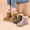 Winter Round Toe Platform Booties Fleece-lined Woman Shoes Y2k Comfortable and Elegant Footwear Sale Padded Snow Boots for Women