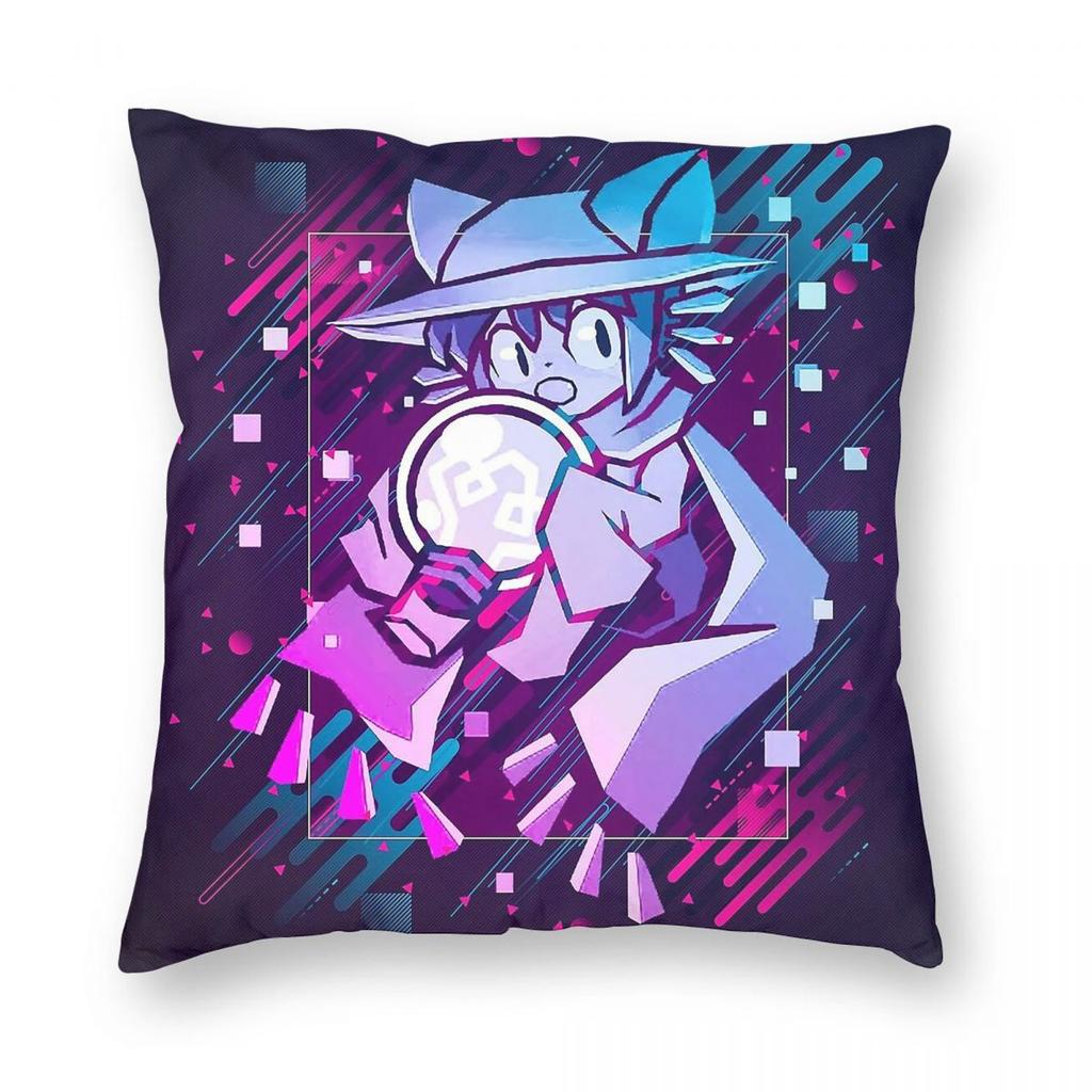 OneShot Niko Neno Quadratischer Kissenbezug Polyester Leinen Samtmuster Reißverschluss Dekorative Bettkissenhülle