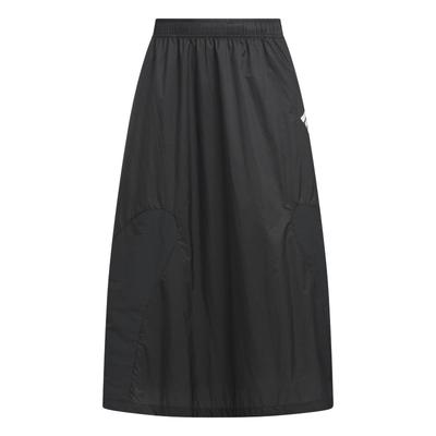 FOS Series Future Style Woven Skirt Water-Resistant Comfortable Casual Long Skirt Women Skirts Carbon-Black JM4268