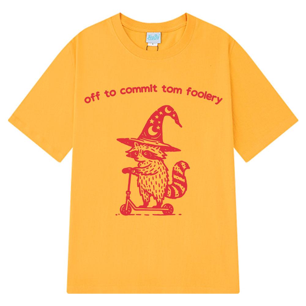 Foolery Raccoon mee divertida camiseta feUnisexina Harajuku camiseta de Unisexga corta de moda a S