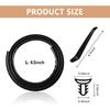 5.24Ft Car Windshield Trim Seal Strip for Dashboard - Dust & Soundproofing Rubber Seal Strip for Comfortable Driving - Universal Cuttable Automotive