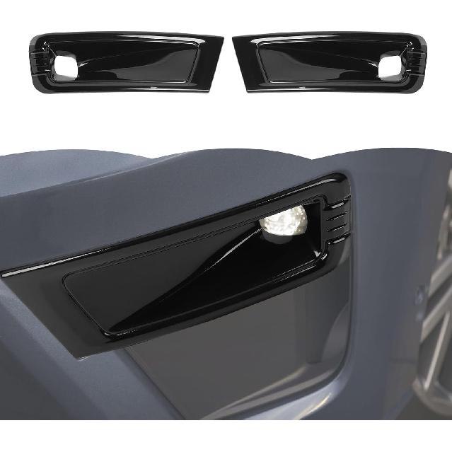 RT-TCZ Front Fog Light Lamp Cover Trim Decoration Exterior Accessories for Ford Expedition 2022 2023 2024 (Black) чёрный